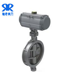 硬密封對夾氣動<a href='http://www.shezhibujian.cn/Product/diefa/' target='_blank'>蝶閥</a>